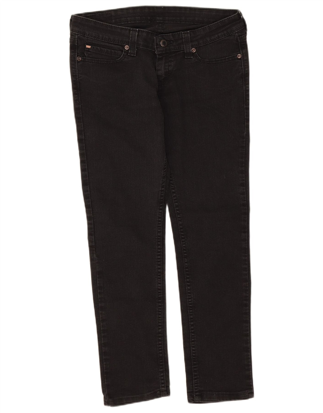 Женские узкие джинсы Levi's с низкой талией W29 L32, черный хлопок