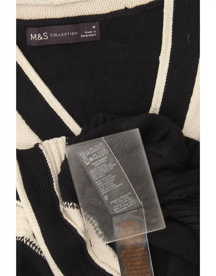 Женский кардиган Marks & Spencer UK 14, средний темно-синий с цветными блоками
