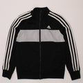 ADIDAS Boys Tracksuit Top Jacket 9-10 Years Black Colourblock Polyester Vintage Adidas and Second-Hand Adidas from Messina Hembry 