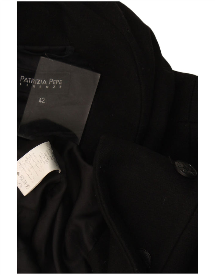 Patrizia Pepe Женское пальто IT 42 Medium Black Wool