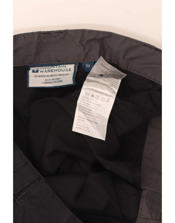 Мужские брюки-карго Mountain Warehouse W34 L32, черный полиэстер
