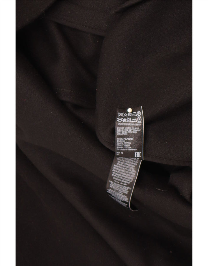 Женское пальто с капюшоном и завязкой спереди Marks & Spencer UK 18 XL, черный полиэстер