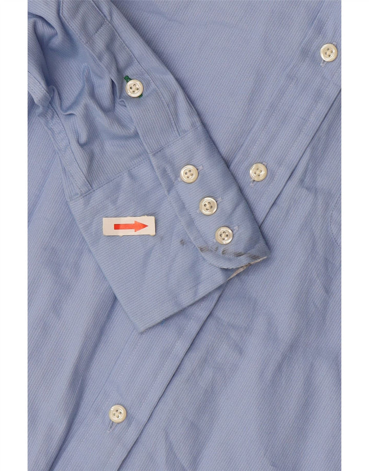 TOMMY HILFIGER Женская рубашка оверсайз US 2 XS, синяя хлопковая полоска