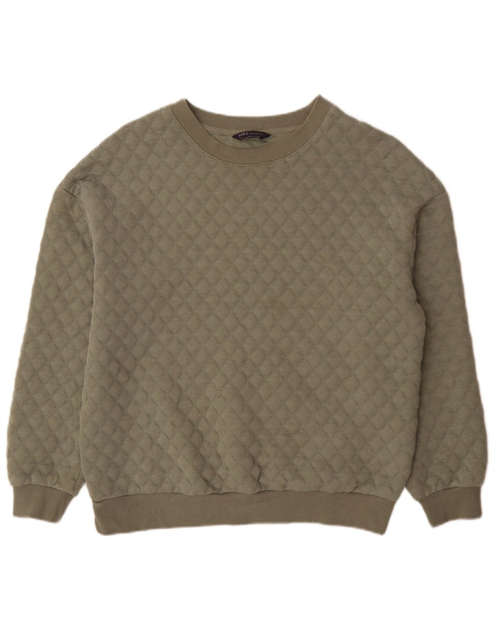 Женский джемпер оверсайз Marks & Spencer UK 12, средний хаки