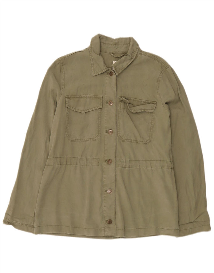 Женская рубашка Gap UK 14 Medium Khaki Tencel