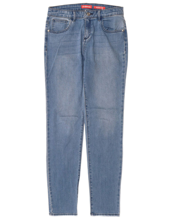 Джинсы скинни Guess для девочек 15–16 лет W28 L29, синий хлопок