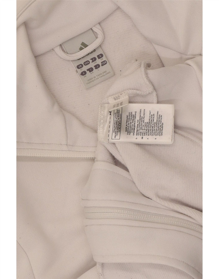 Женский спортивный костюм Adidas Top Jacket UK 12, средний белый полиэстер