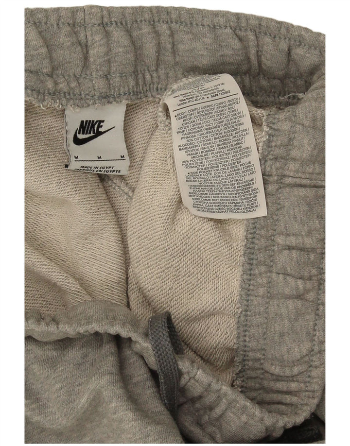 Мужские спортивные брюки-карго с графическим рисунком Nike, хлопковые джоггеры среднего серого цвета