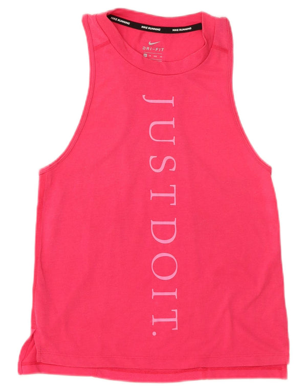 Женский топ с графическим рисунком NIKE Dri Fit UK 6 XS, розовый