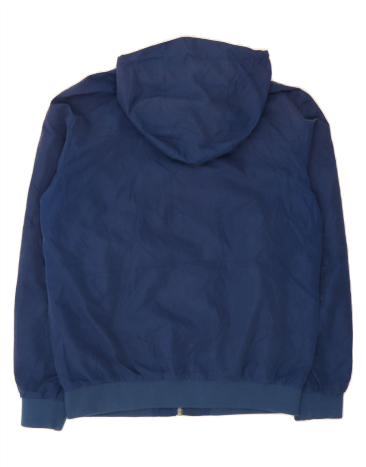 JACK & JONES Mens Hooded Bomber Jacket UK 38 Medium Navy Blue Vintage Jack & Jones and Second-Hand Jack & Jones from Messina Hembry 