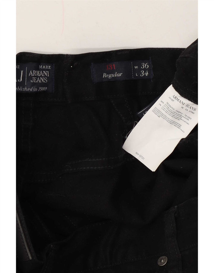 Мужские прямые джинсы Armani W36 L34 темно-синие, хлопок
