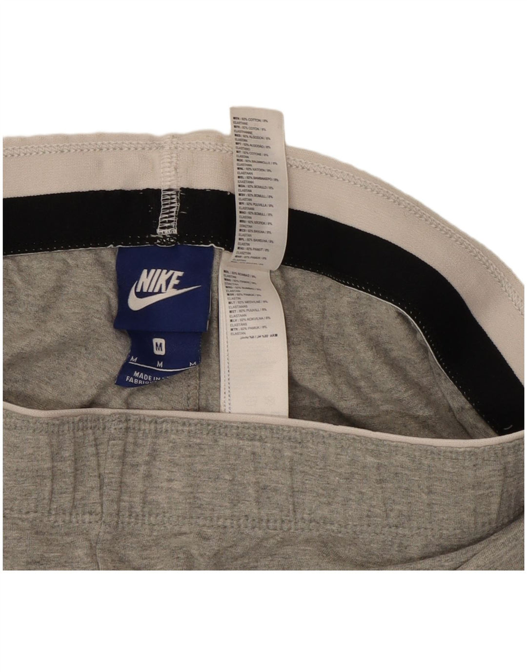 Женские леггинсы с рисунком Nike UK 12, хлопок среднего серого цвета