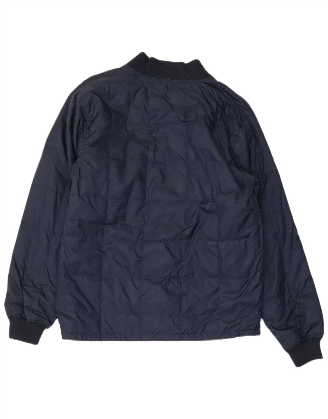 ASICS Mens Padded Jacket UK 38 Medium Navy Blue Polyamide