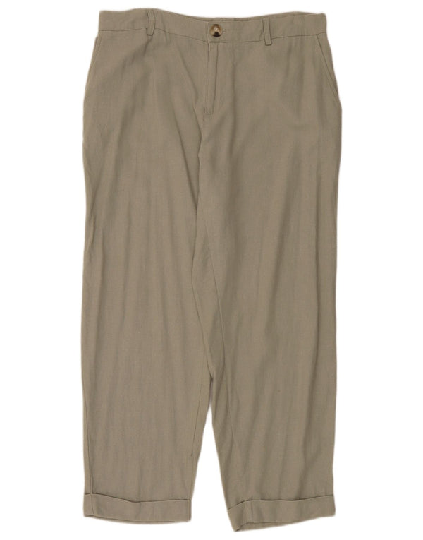 Женские прямые брюки-чиносы Zara EU 40 Medium W30 L27 Хаки
