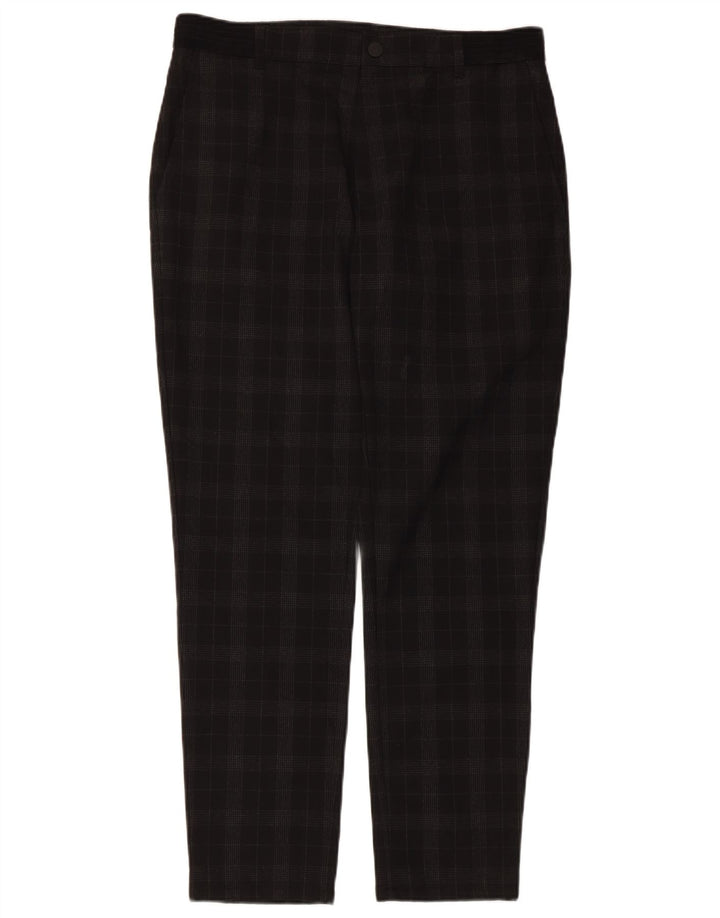 Зауженные мужские брюки чинос Zara Medium W31 L28, черные в клетку