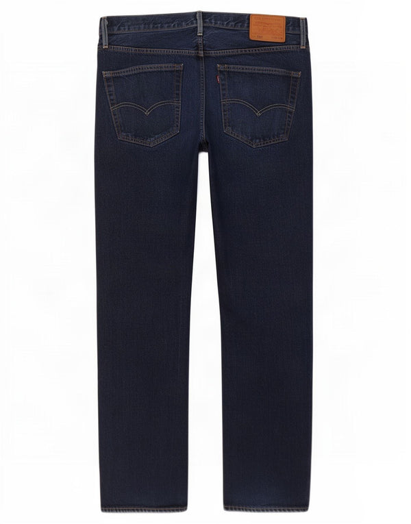 Мужские прямые джинсы Levi's 501 W36 L30 темно-синие, хлопок