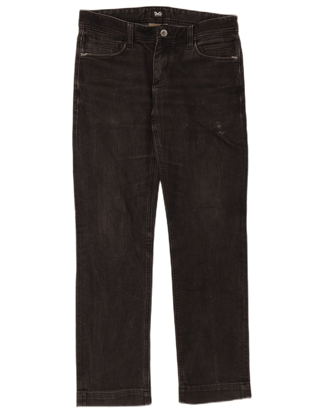Женские узкие джинсы Dolce & Gabbana W31 L31, черный хлопок
