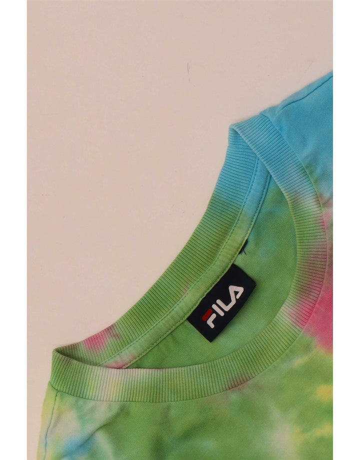Женская футболка Fila Top UK 12 Medium Multicolored Tie Dye