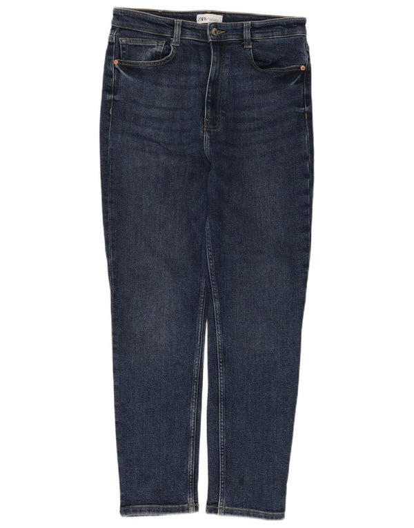 Женские узкие джинсы Zara EU 42, большие W32 L27, синие, хлопок