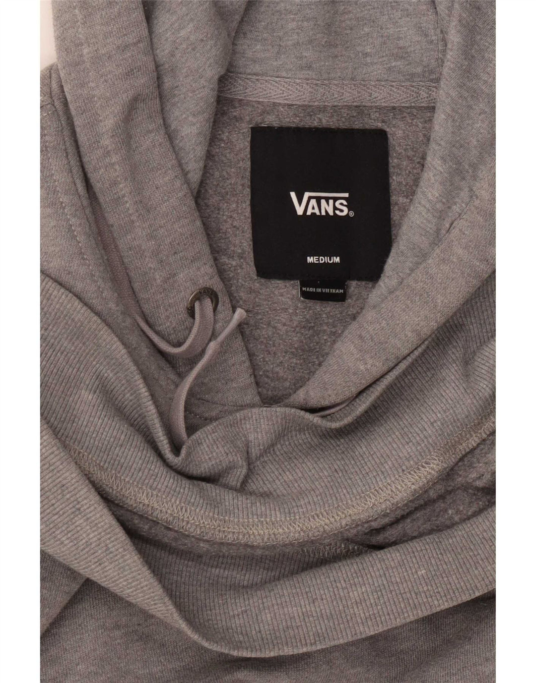 Мужской джемпер с капюшоном с рисунком Vans средний серый