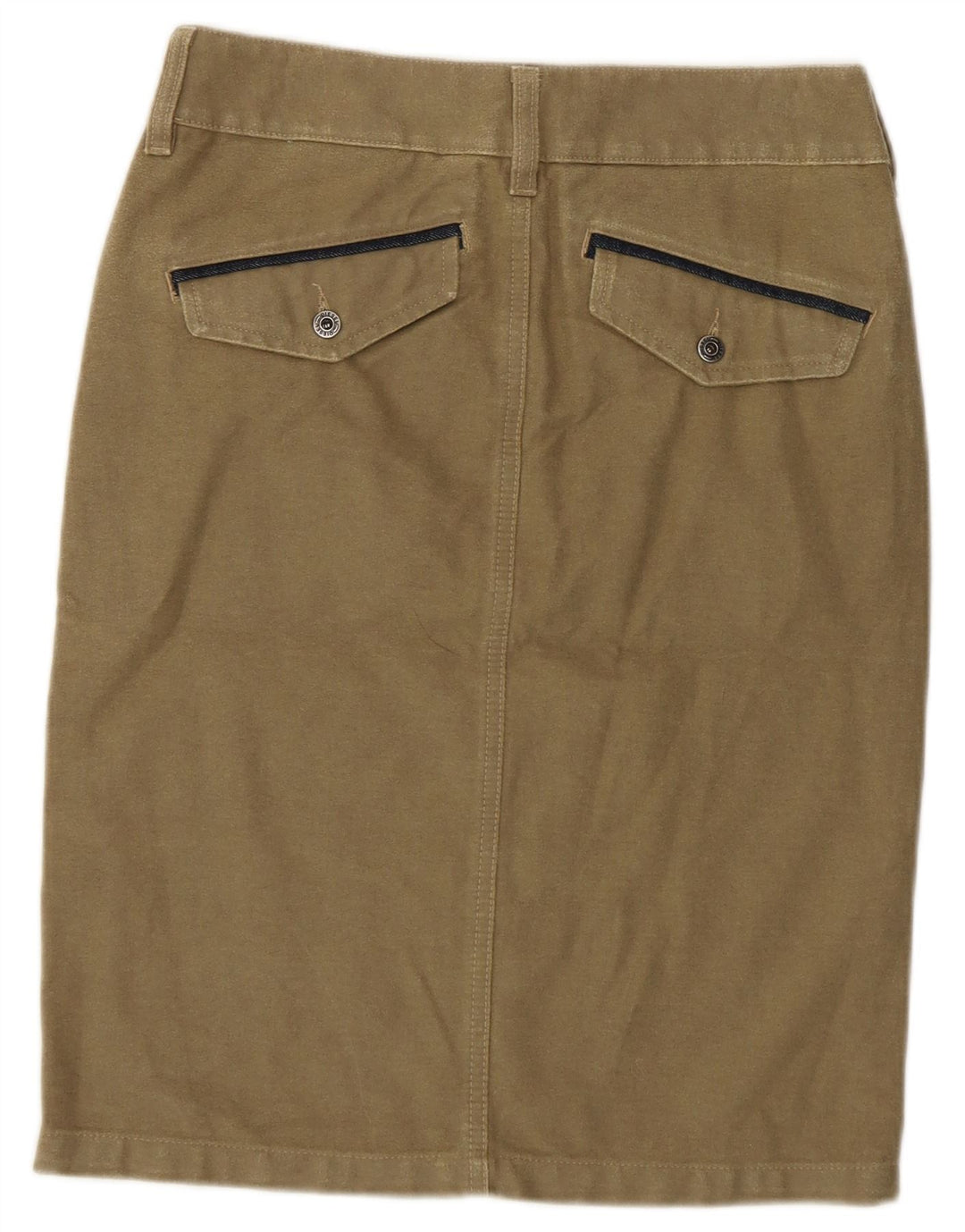 Женская юбка-карандаш Diesel W26, маленькая, цвет хаки, хлопок