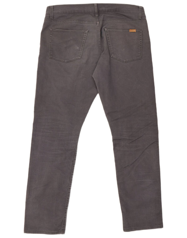 Мужские прямые джинсы Carhartt W36 L32 серого цвета, хлопок