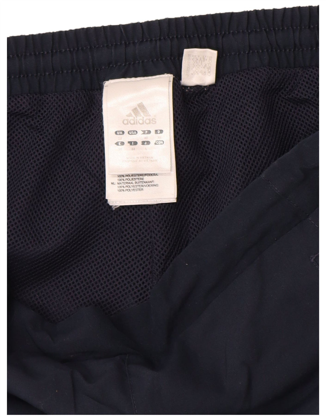 Женские спортивные шорты-бермуды Adidas UK 12, средние, темно-синие, полиэстер