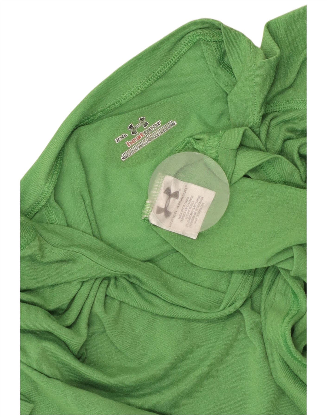 Мужская футболка Under Armour Heat Gear, топ 2XL, зеленый полиэстер