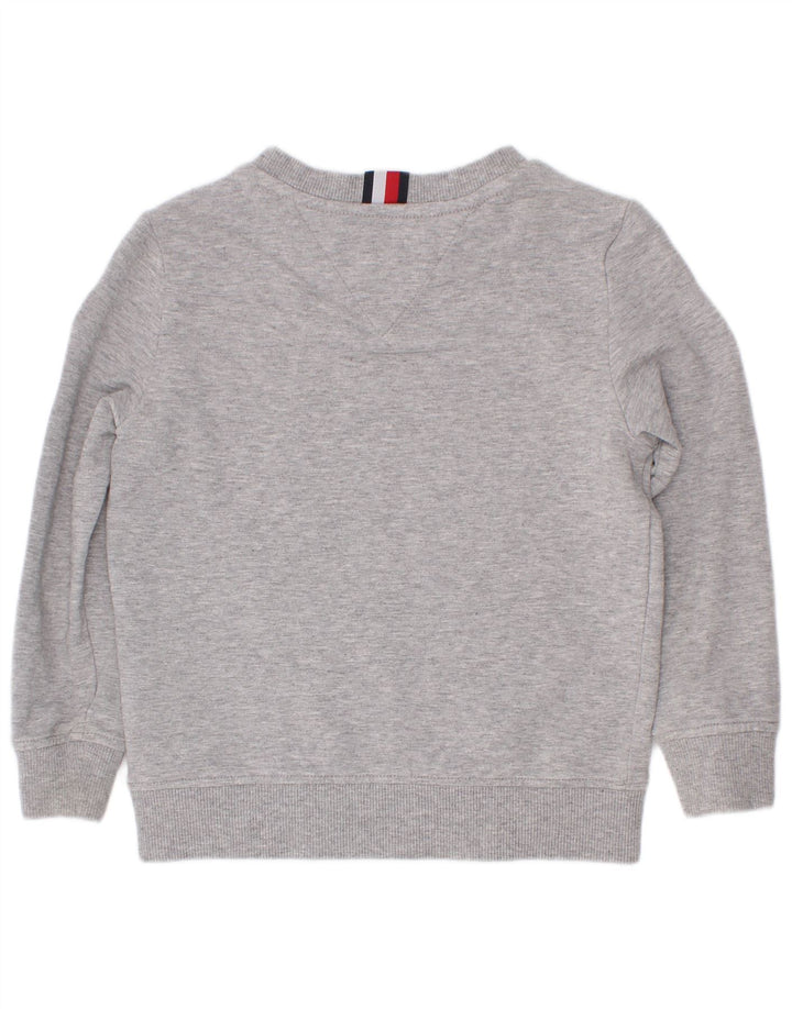 Джемпер с рисунком Tommy Hilfiger для мальчиков, 3–4 года, серый с цветными блоками