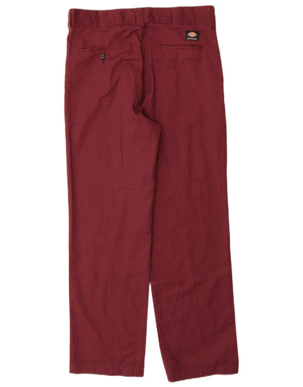 Мужские прямые брюки-чиносы Dickies W34 L32, бордовый полиэстер