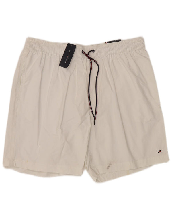 Мужские шорты для плавания Tommy Hilfiger XL, белый нейлон