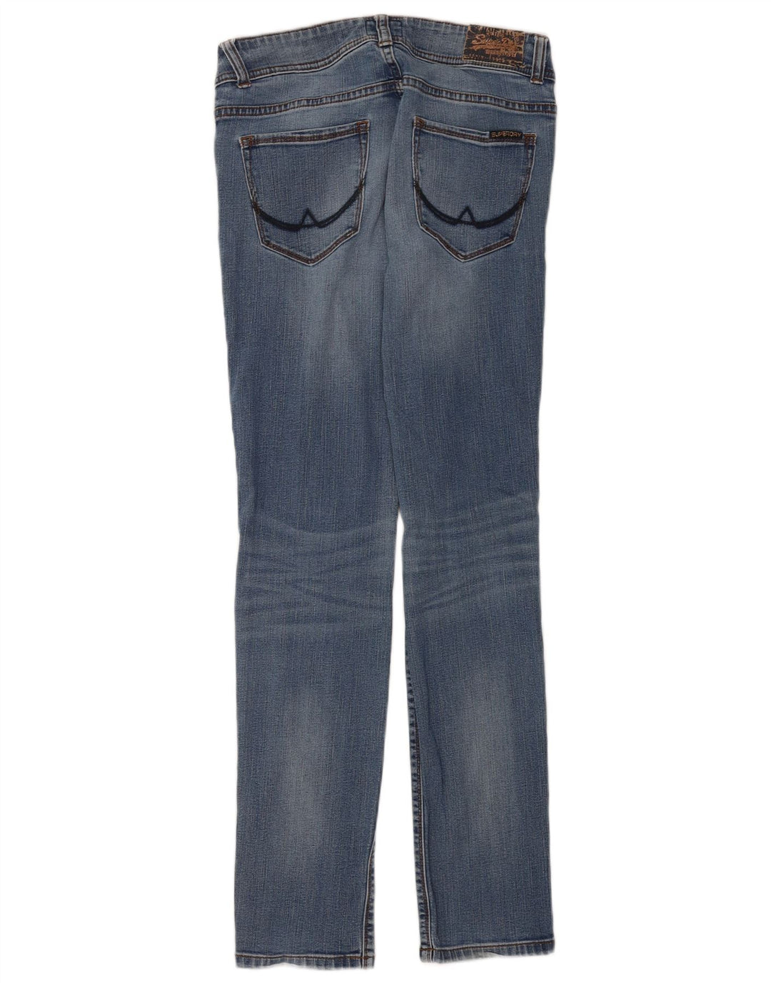 Женские узкие джинсы-сигареты Superdry W30 L32 синие