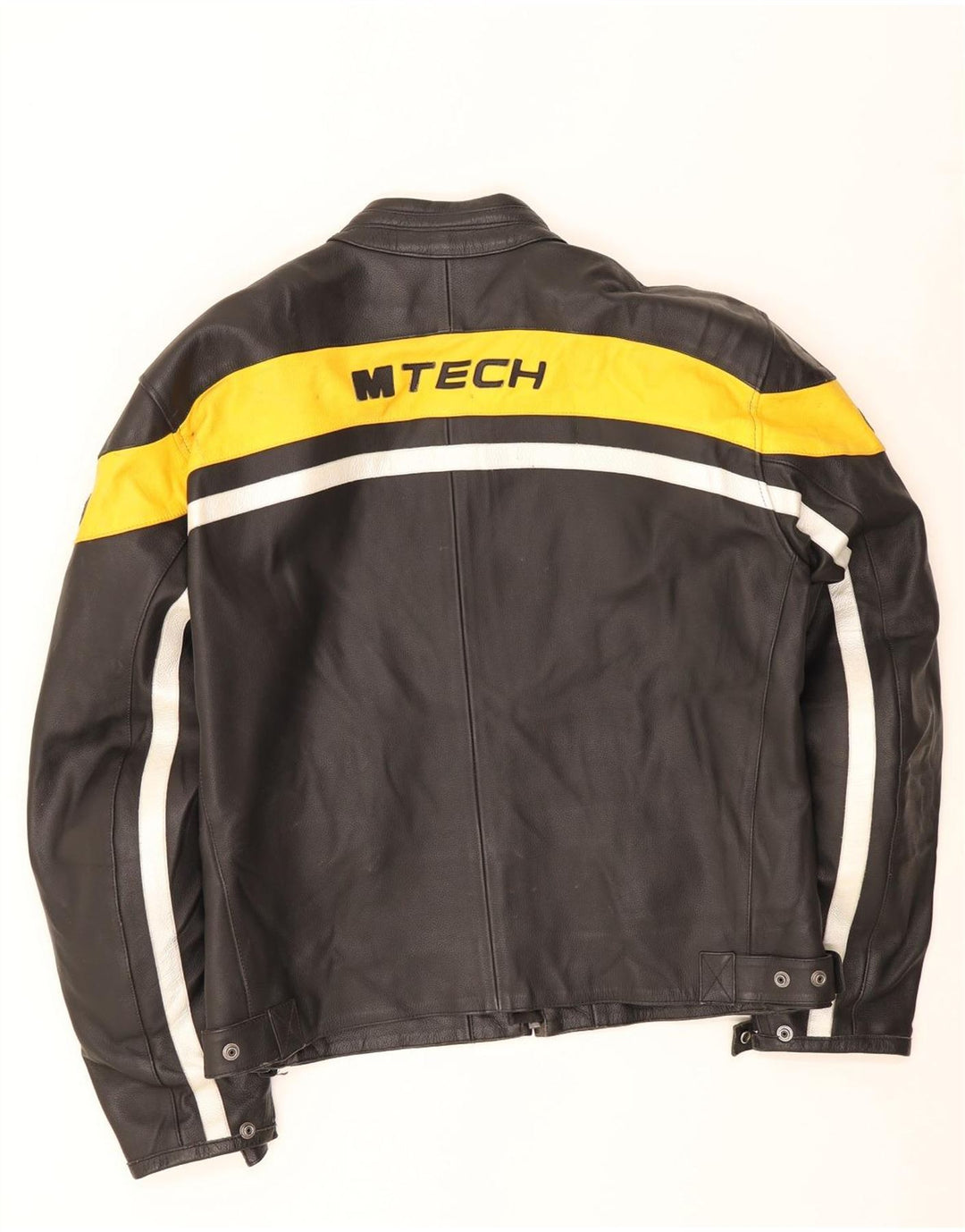Мужская мотоциклетная кожаная гоночная куртка M Tech IT 54 XL, черная с цветными блоками