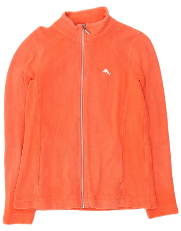 Tommy Bahama Womens Cardigan Sweater UK 14 Medium Orange Cotton