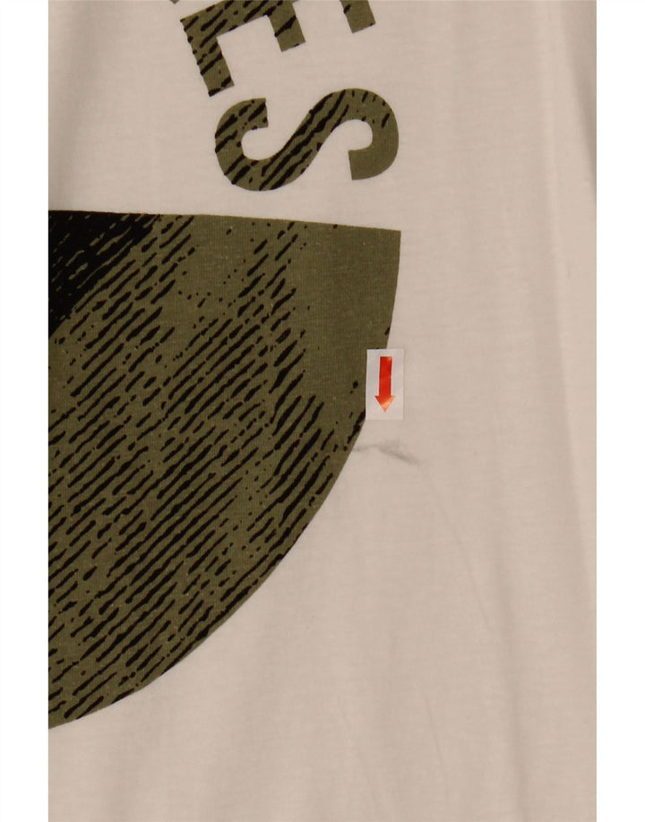 Мужская футболка с рисунком JACK & JONES Core, маленькая белая