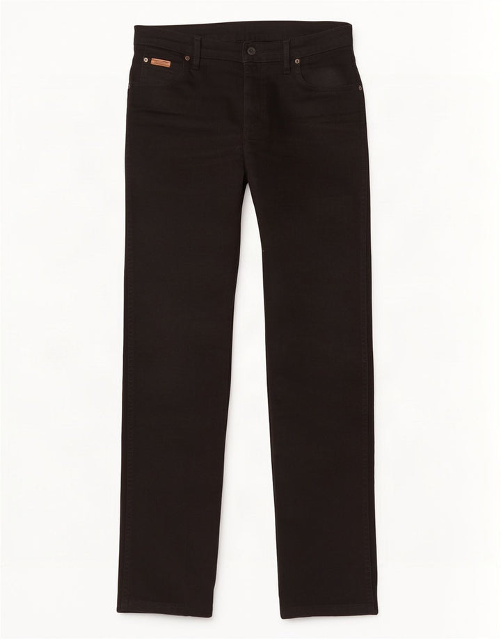 Мужские прямые джинсы Wrangler Texas W33 L34, черный хлопок