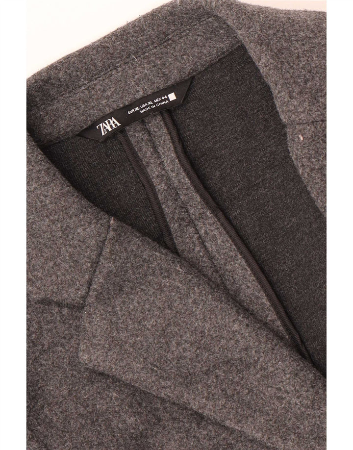 Мужское пальто Zara UK 42 XL серое