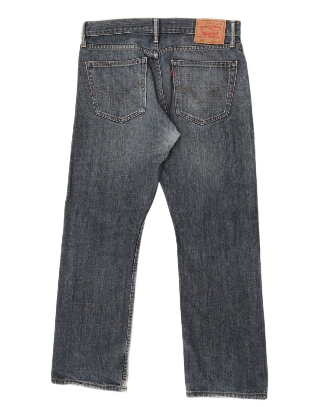 Мужские узкие прямые джинсы Levi's 514 W34 L40 синие, хлопок