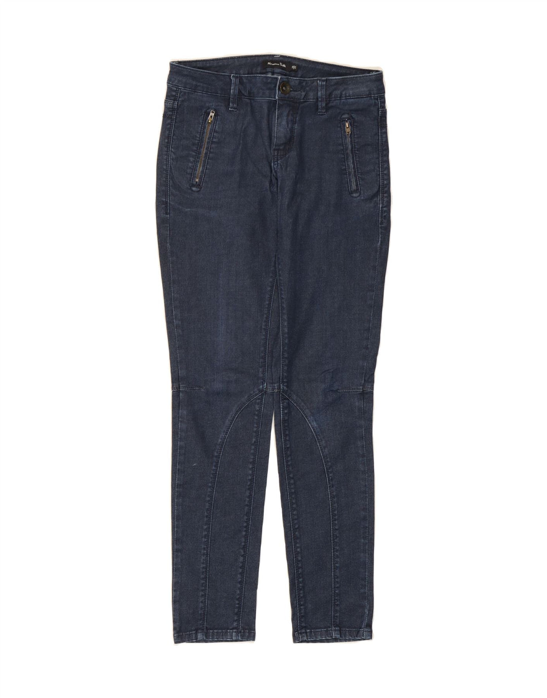 MASSIMO DUTTI Womens Slim Jeans EU 38 Small W28 L30 Navy Blue Cotton Vintage Massimo Dutti and Second-Hand Massimo Dutti from Messina Hembry 