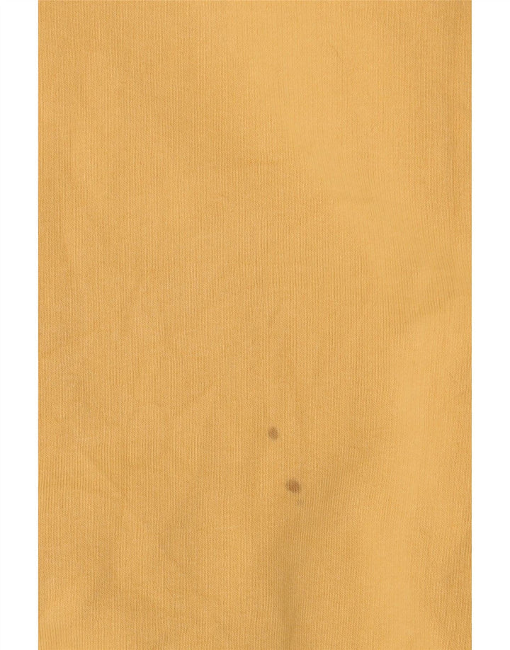 Мужской свитшот с воротником на молнии Eddie Bauer, большой желтый хлопковый джемпер