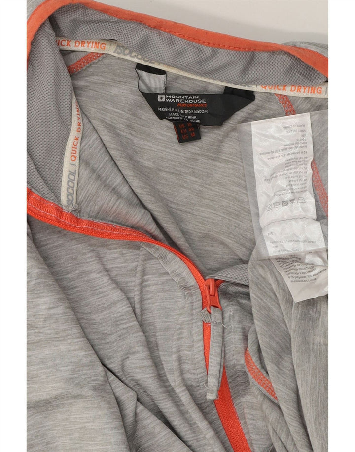 MOUNTAIN WAREHOUSE Womens Tracksuit Top Jacket UK 18 XL Grey Flecked Vintage Mountain Warehouse and Second-Hand Mountain Warehouse from Messina Hembry 