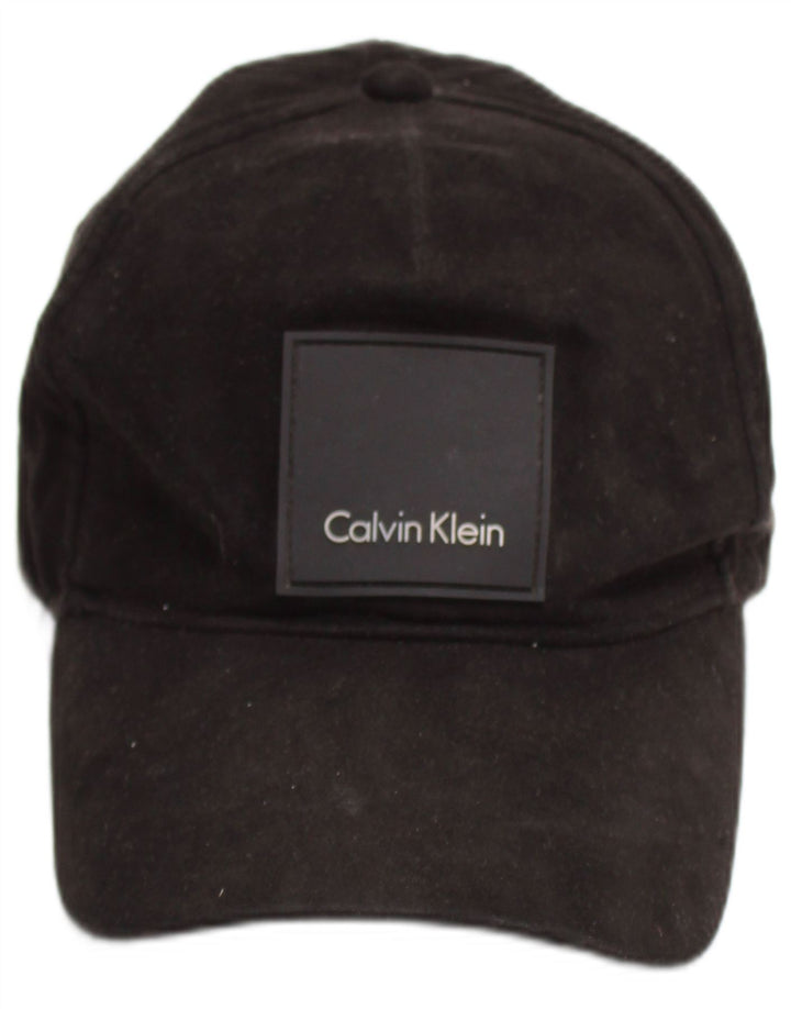 Мужская бейсболка с рисунком Calvin Klein, один размер, черный полиэстер