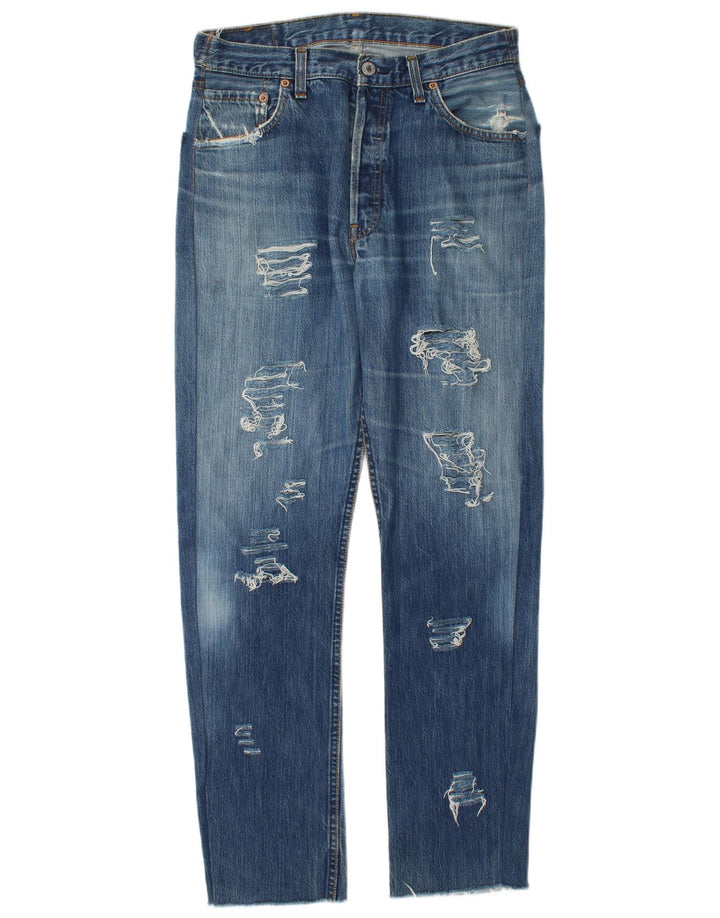 Женские прямые джинсы Levi's 501 W34 L30 синие