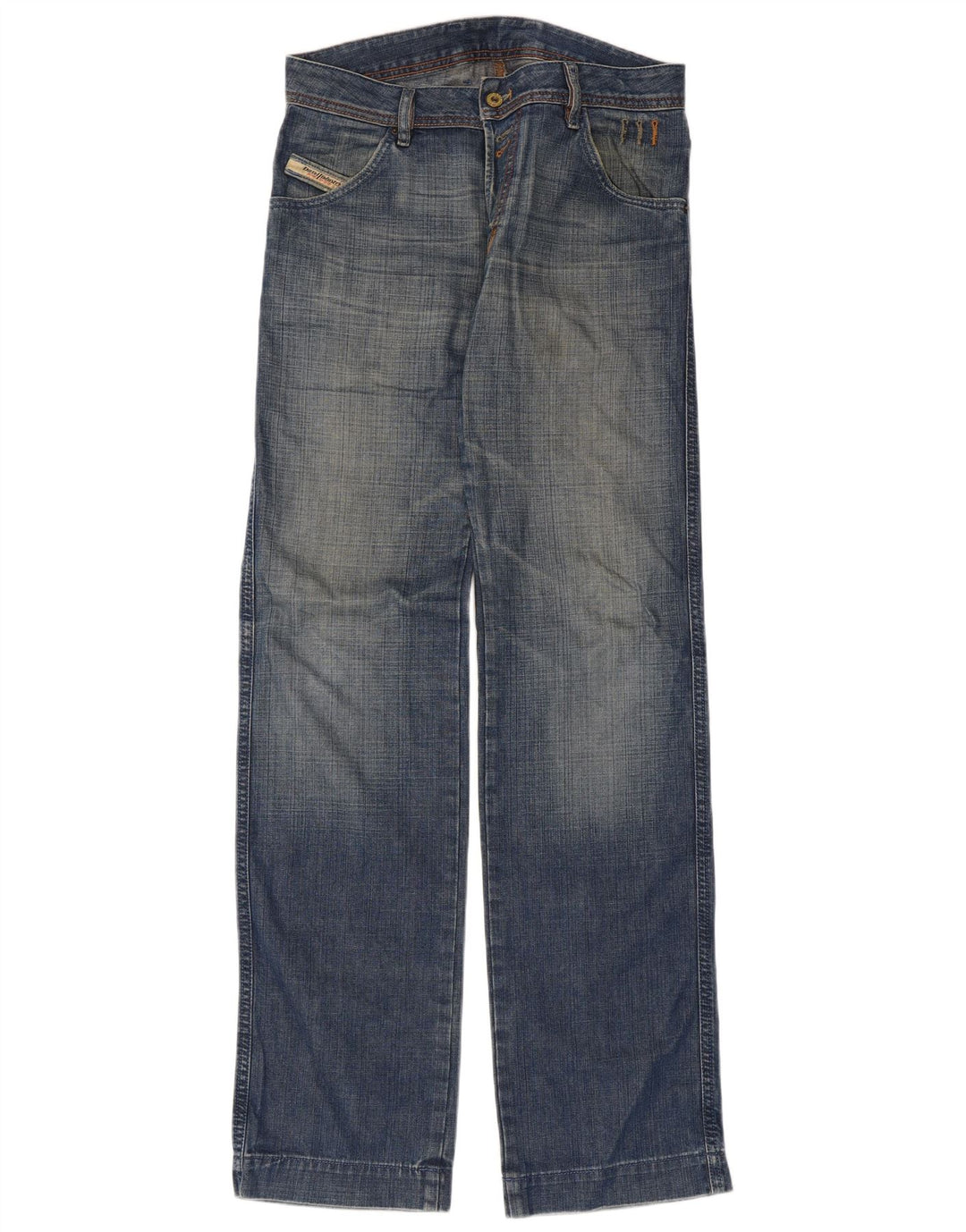 Мужские прямые джинсы Diesel W29 L35 синие, хлопок