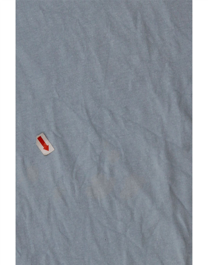 TIMBERLAND Мужская футболка с рисунком из хлопка среднего синего цвета