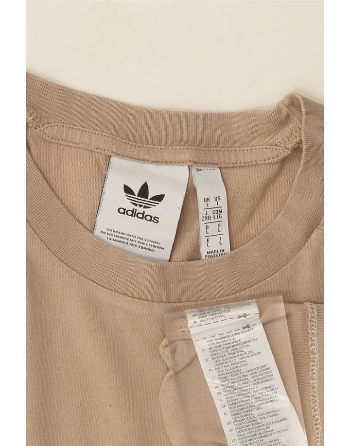 Adidas Мужская футболка Top Large Бежевый хлопок