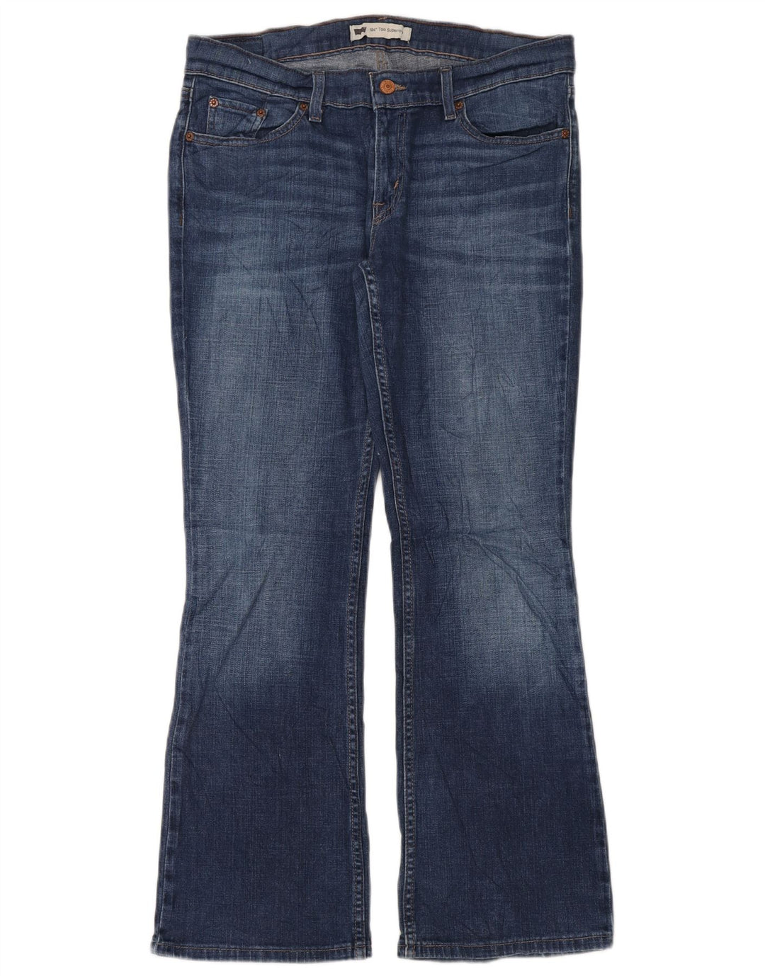 Женские джинсы Levi's 524 Super Low Bootcut W31 L30 синие, хлопок