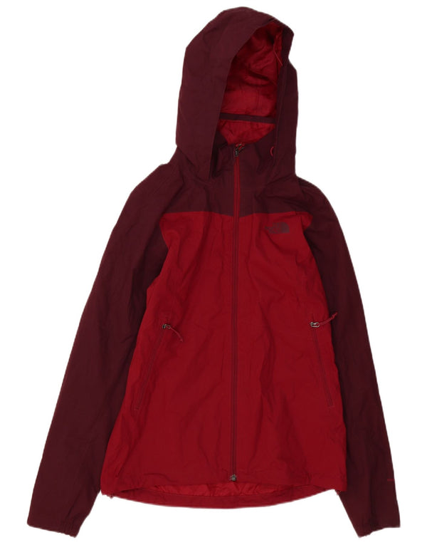 Женская дождевик с капюшоном The North Face UK 6 XS Бордовый с цветными блоками