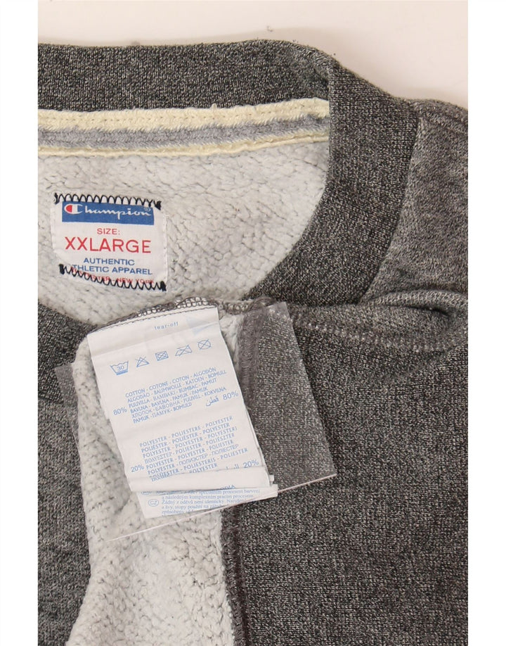 CHAMPION Mens Sweatshirt Jumper 2XL Grey Cotton Vintage Champion and Second-Hand Champion from Messina Hembry 