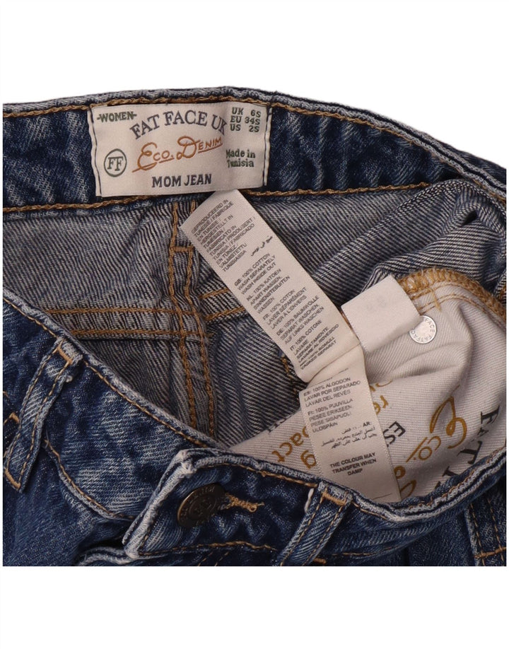 Женские узкие джинсы FAT FACE Mom Jean, Великобритания 6 XS W26 L26, синий хлопок